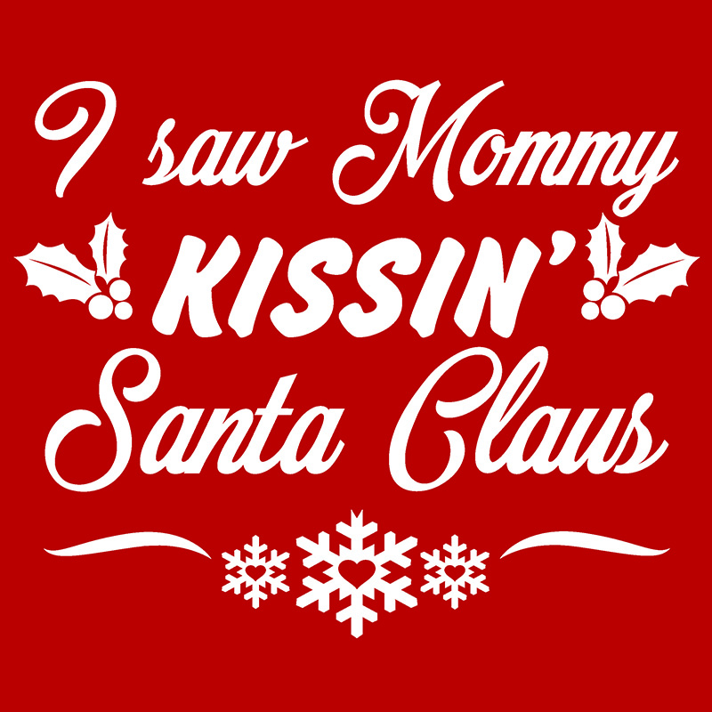 Kissin Santa Claus