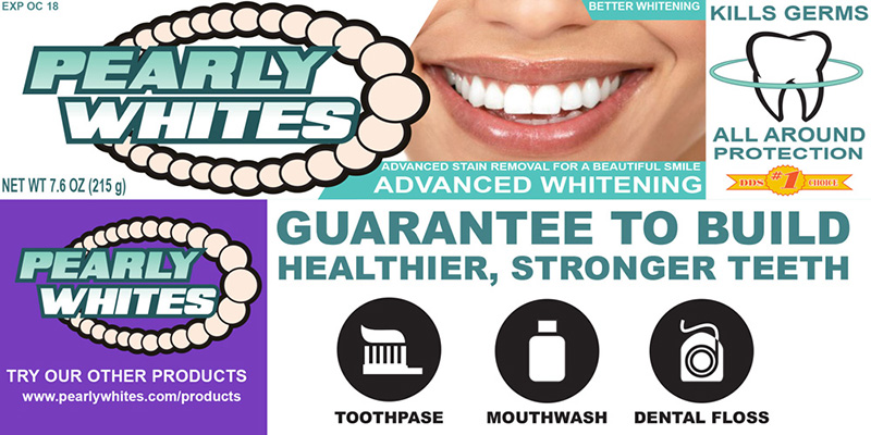 Pearly Whites Toothpaste Box